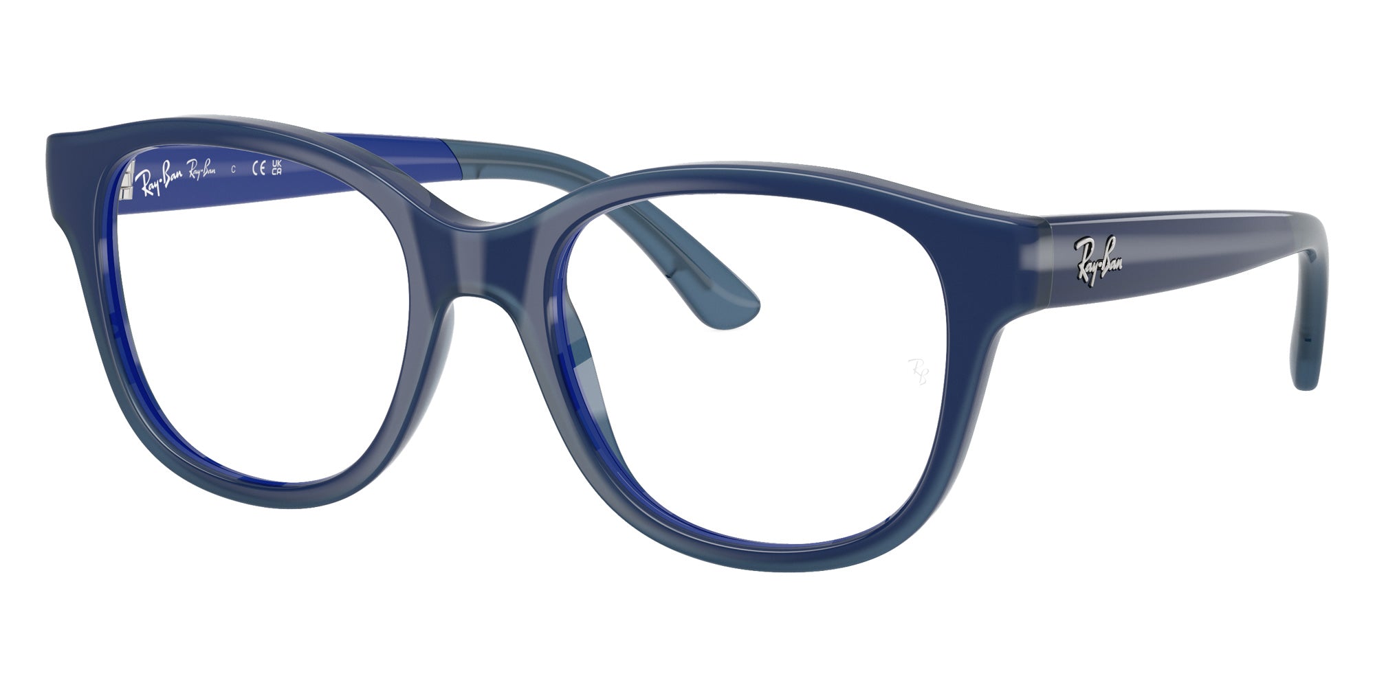Ray-Ban® RY1950 RY1950 7205 46 Eyeglasses - Blue On Transparent Blue