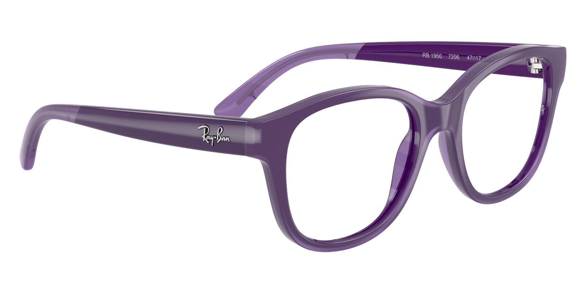 Ray-Ban® RY1950 RY1950 7206 46 Eyeglasses - Violet On Transparent Violet