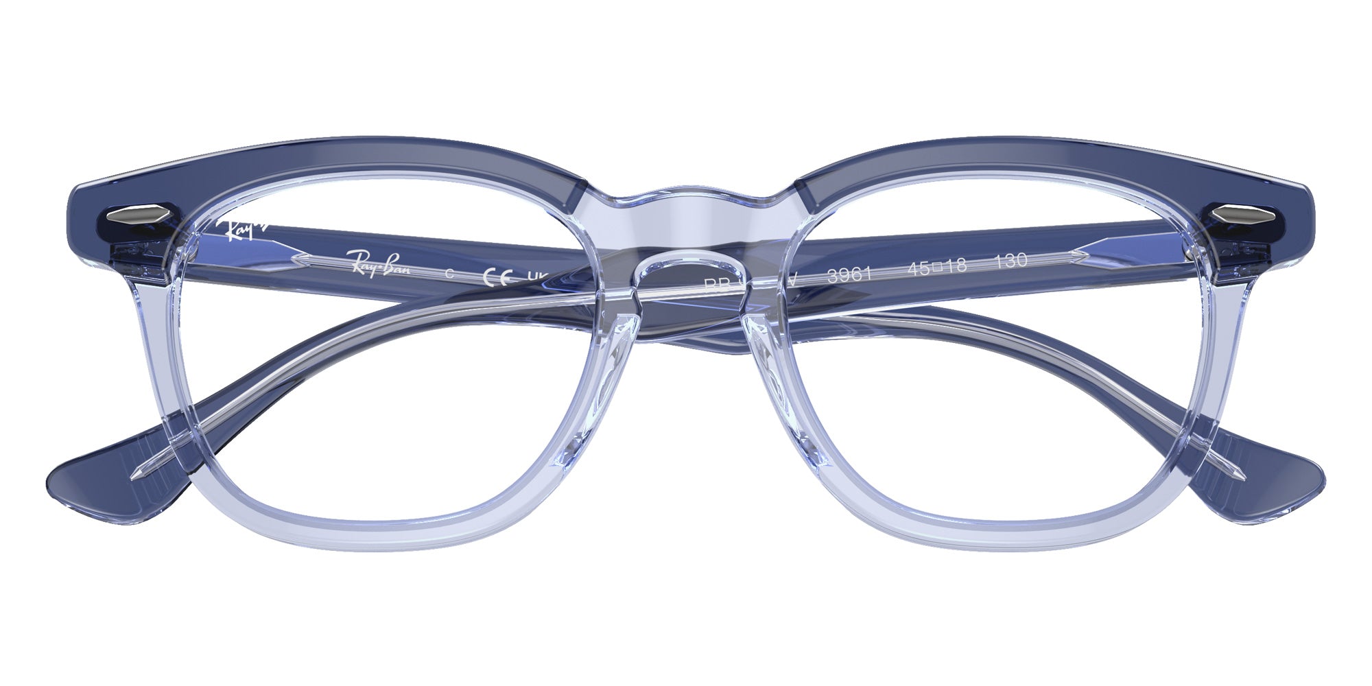 Ray-Ban® RY9098V RY9098V 3961 45 Eyeglasses - Top Violet On Transparent Violet