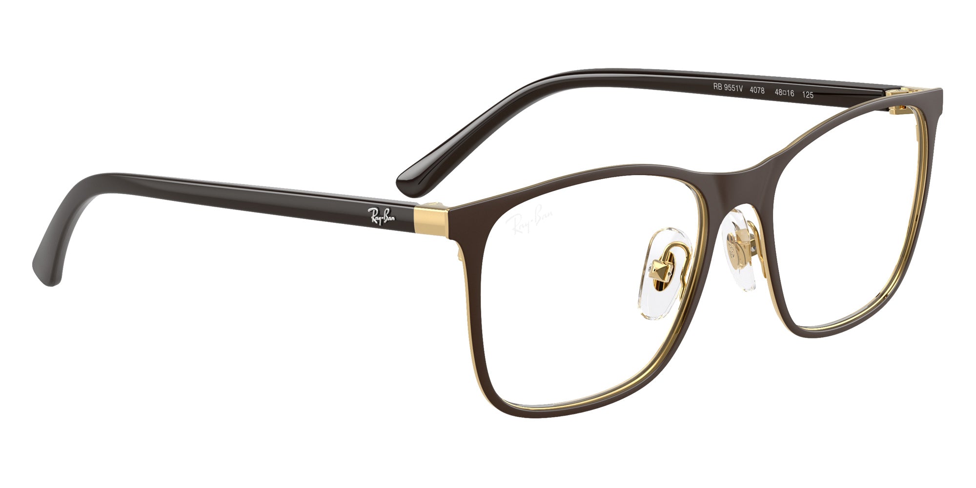 Ray-Ban® RY9551V RY9551V 4078 48 Eyeglasses - Brown