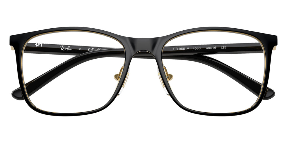 Ray-Ban® RY9551V RY9551V 4086 48 Eyeglasses - Black