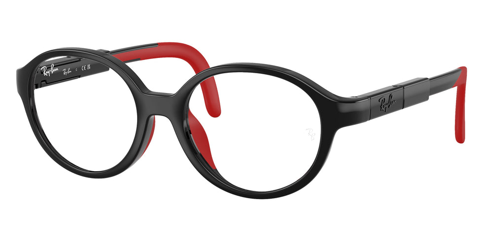 Ray-Ban® RYA1981 RYA1981 7529 45 Eyeglasses - Black/Red