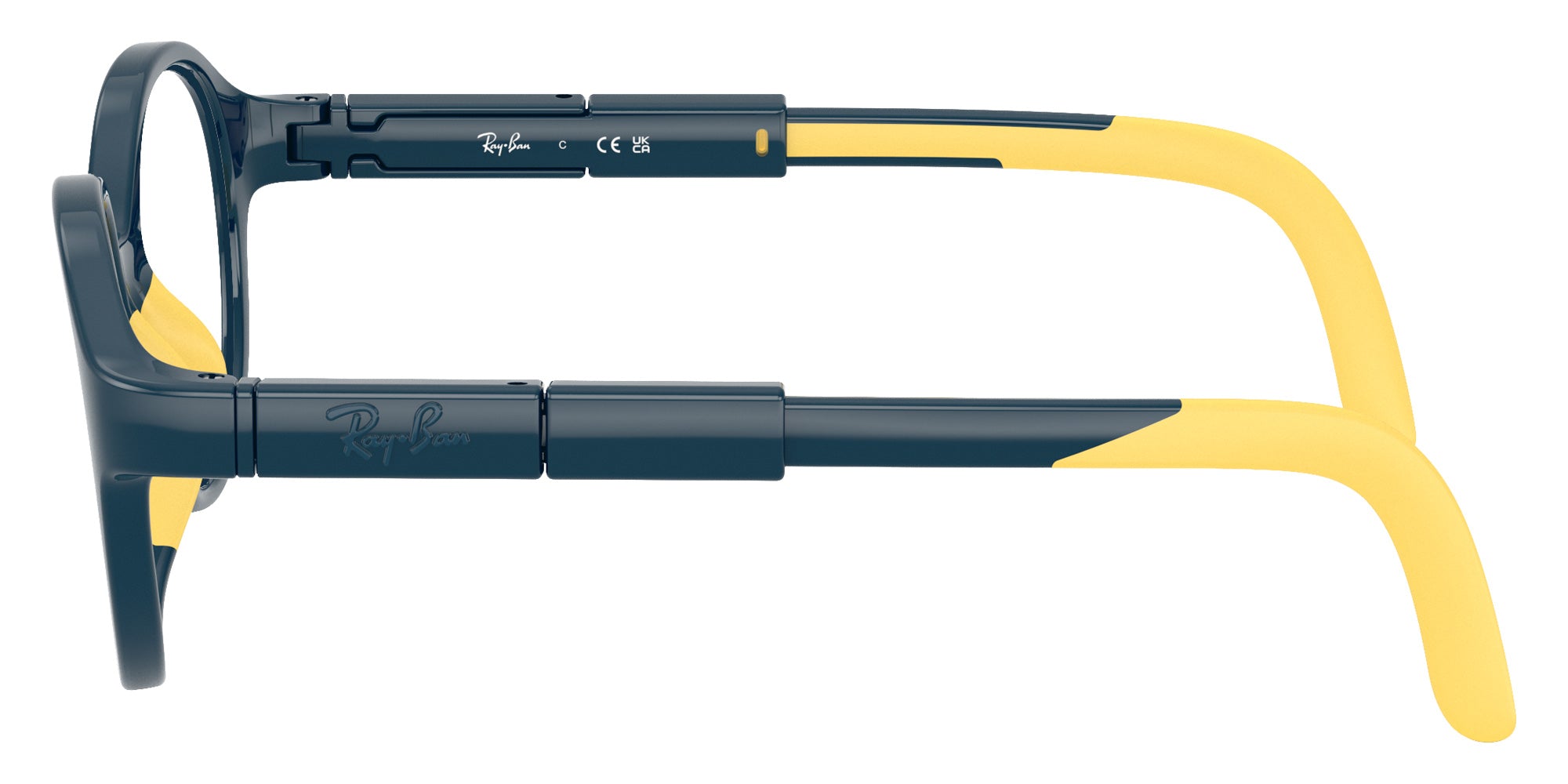 Ray-Ban® RYA1981 RYA1981 7530 45 Eyeglasses - Blue/Yellow