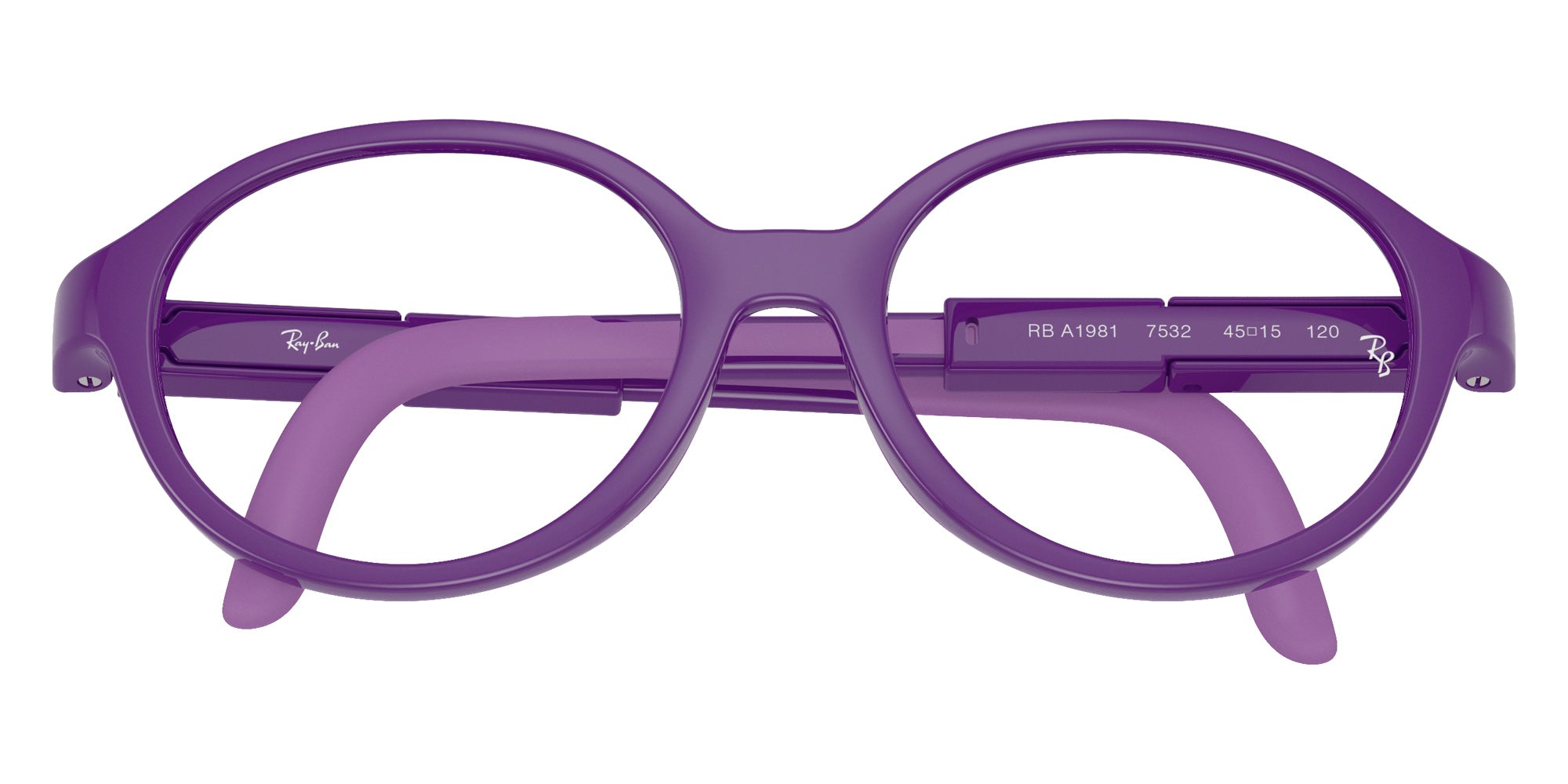 Ray-Ban® RYA1981 RYA1981 7532 45 Eyeglasses - Violet