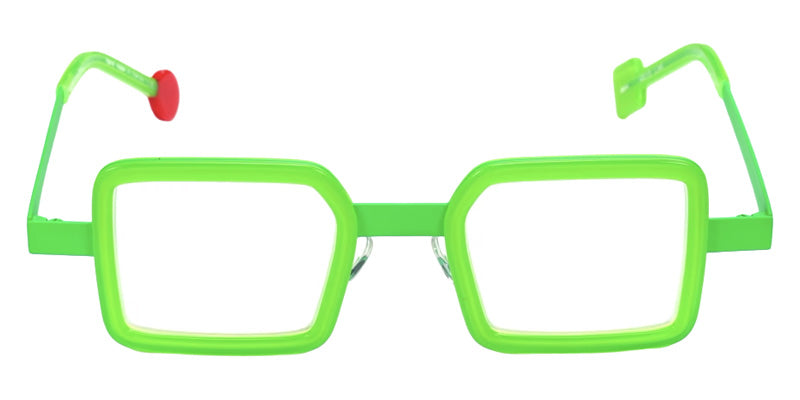 Sabine Be® Be Box Eyeglasses - 899 Green Fluorescent Satin | Green Fluorescent Three-Phase Shiny