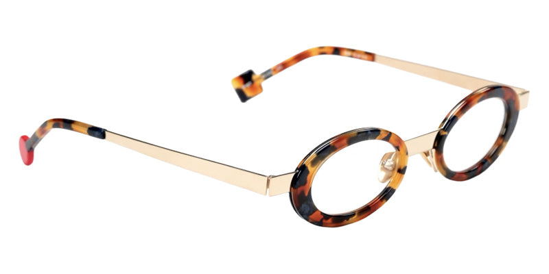 Sabine Be® Be Curve Eyeglasses - 907 Golden Champagne Shiny Plated/Scale Fawn Blue Jeans Shiny