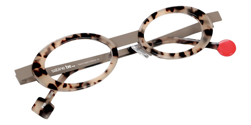 Sabine Be® Be Curve Eyeglasses - 909 Putty Satin-Finished/Scale Taupe Chocolate Shiny