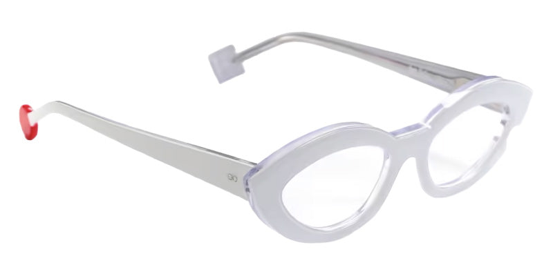 Sabine Be® Be Flirty Eyeglasses - 166 Crystal Shiny/White/Crystal Shiny
