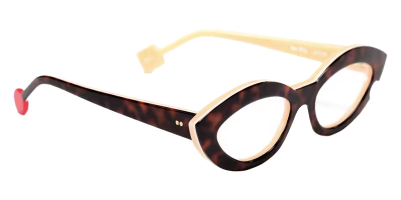 Sabine Be® Be Flirty Eyeglasses - 173 Tortoiseshell Auburn Shiny/White/Peach Shiny
