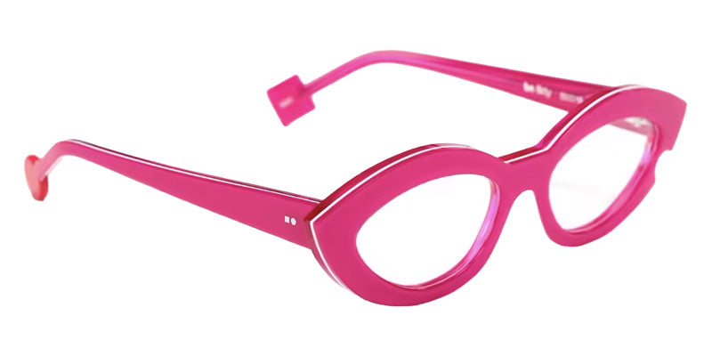 Sabine Be® Be Flirty Eyeglasses - 945 Fuchsia Translucent -White- Fuchsia Translucent Shiny