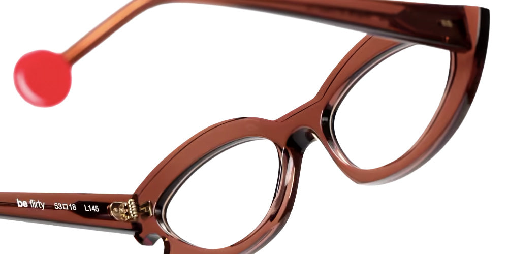 Sabine Be® Be Flirty Eyeglasses - 947 Brown Translucent Shiny