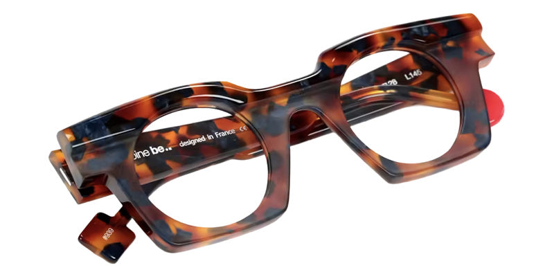 Sabine Be® Be Gangster Flow Eyeglasses - 939 Scale Fawn Blue Jeans Shiny - Scale Fawn Blue Jeans Mat
