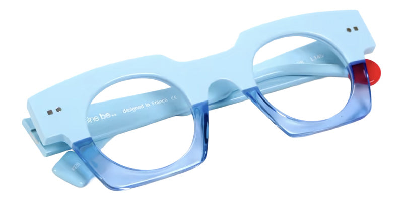 Sabine Be® Be Gangster Vibe Eyeglasses - 928 Blue Pastel Shiny - Blue Translucent Shiny