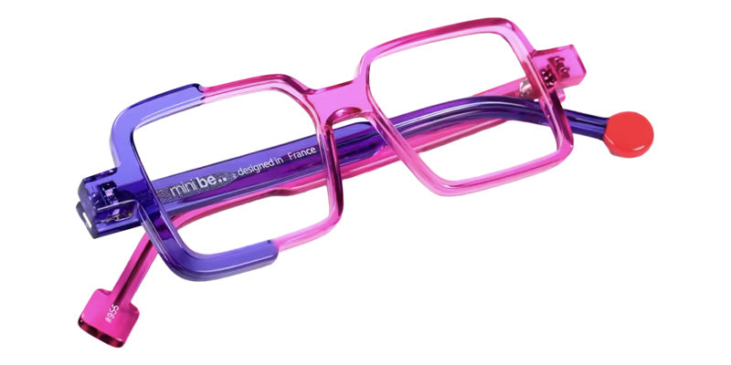 Sabine Be® Mini Be Cubic Swell Eyeglasses - 955 Violet Translucent Shiny - Fuchsia Translucent Shiny