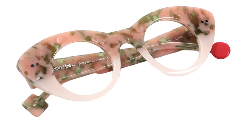 Sabine Be® Be Spicy Vibe Eyeglasses - 926 Scale Salmon|Khaki Shiny Pink Average Pearly Shiny