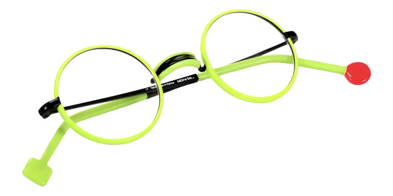 Sabine Be® Be Sterling Eyeglasses - 984 Black Shiny - Yellow Fluorescent Shiny