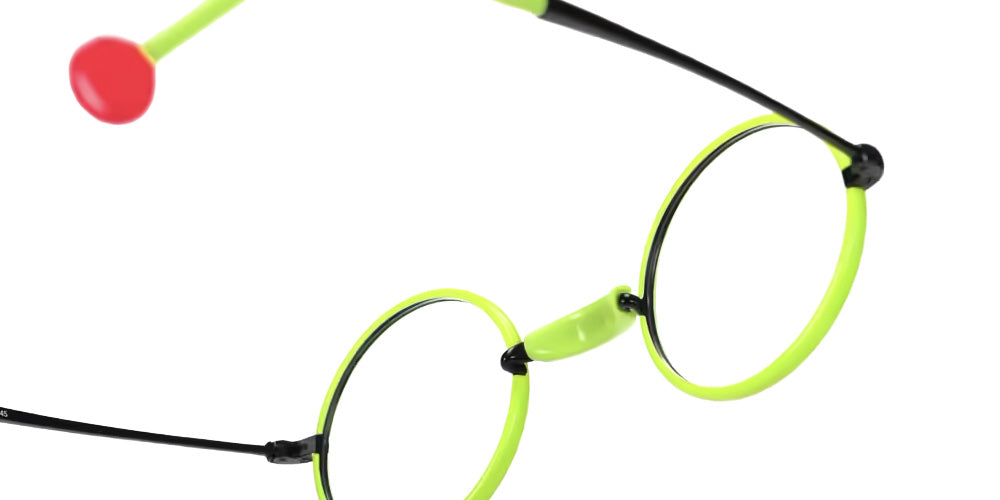 Sabine Be® Be Sterling Eyeglasses - 984 Black Shiny - Yellow Fluorescent Shiny
