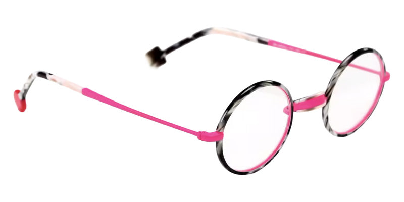 Sabine Be® Be Sterling Eyeglasses - 986 Rose Fluorescent Satin - Horn Black Shiny