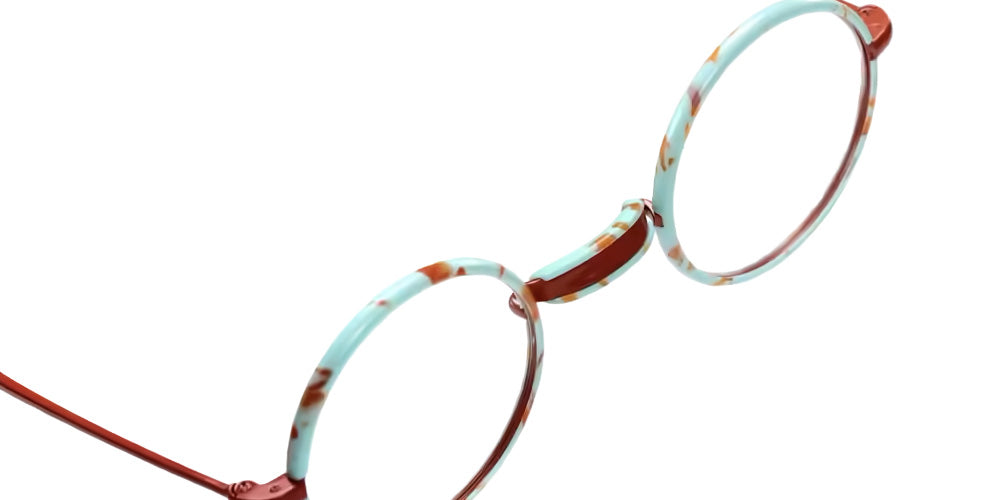 Sabine Be® Be Sterling Eyeglasses - 987 Camel Shiny - Turquoise Marbled Mat