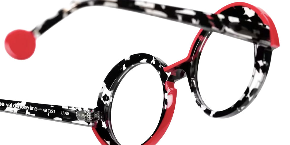 Sabine Be® Be Val de Loire Line Eyeglasses - 1002 Camouflage Black Crystal Shiny - Line Red
