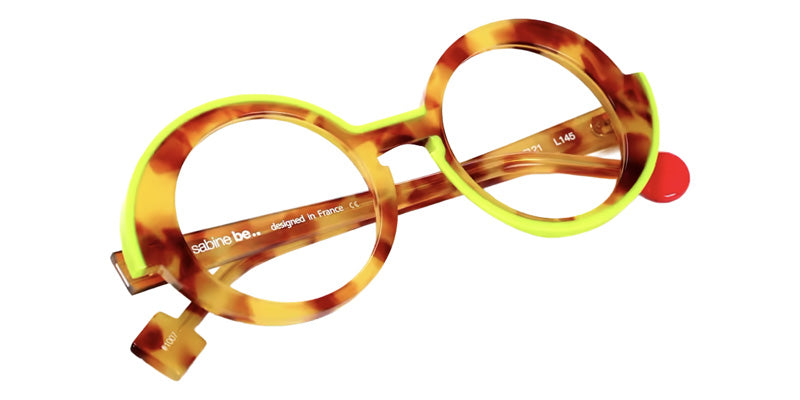 Sabine Be® Be Val de Loire Line Eyeglasses - 1007 Scale Blonde Honey Shiny -Line Yellow Fluorescent Shiny