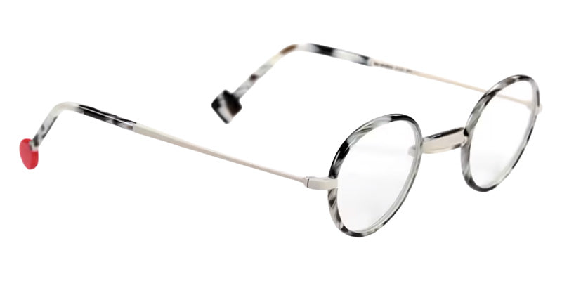 Sabine Be® Be Windsor Eyeglasses - 976 Cream Satin - Horn Black Shiny