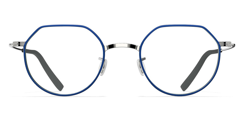 Blackfin® SIERRA BLF SIERRA 1569 47 - Shiny Silver/Deep Blue Rims Eyeglasses