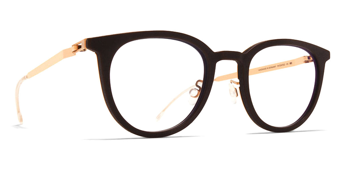 Mykita® SINDAL MYK SINDAL Ebony Brown/Champagne Gold 47 - MYK SINDAL Ebony Brown/Champagne Gold Eyeglasses