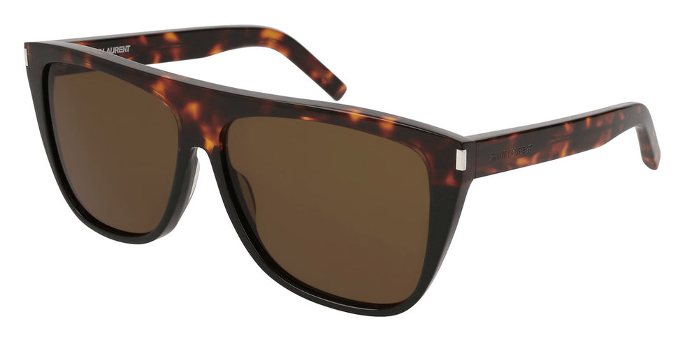 Saint Laurent® 1 SL 1 011 59 - Havana / Brown Sunglasses
