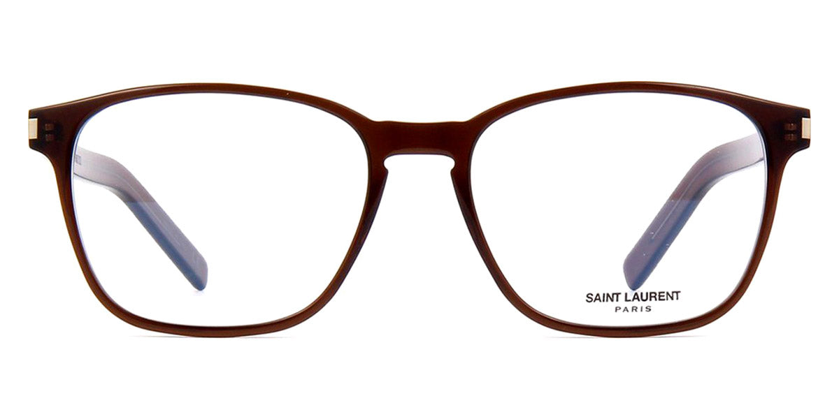 Saint Laurent® 186-B Slim SL 186-B SLIM 004 53 - Brown Eyeglasses