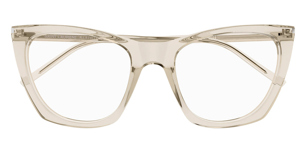 Saint Laurent® 214 KATE THIN OPT SL 214 KATE THIN OPT 004 55 - Beige Eyeglasses