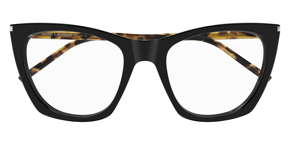 Saint Laurent® 214 KATE THIN OPT SL 214 KATE THIN OPT 006 55 - Black/Havana / Transparent AR Eyeglasses