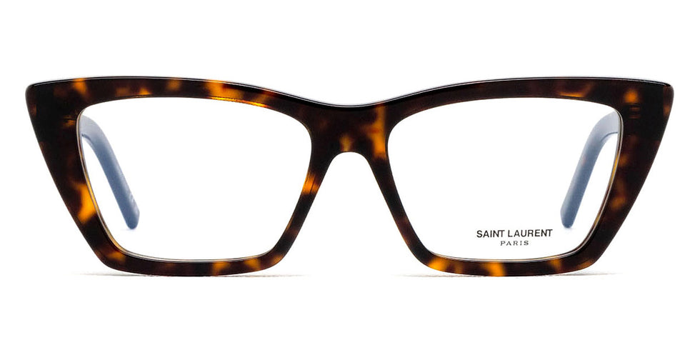 Saint Laurent® 276 MICA OPT SL 276 MICA OPT 004 53 - Havana / Transparent AR Eyeglasses