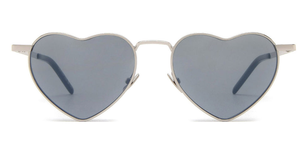 Saint Laurent® 301 LOULOU SL 301 LOULOU 014 52 - Silver / Silver Flash Sunglasses