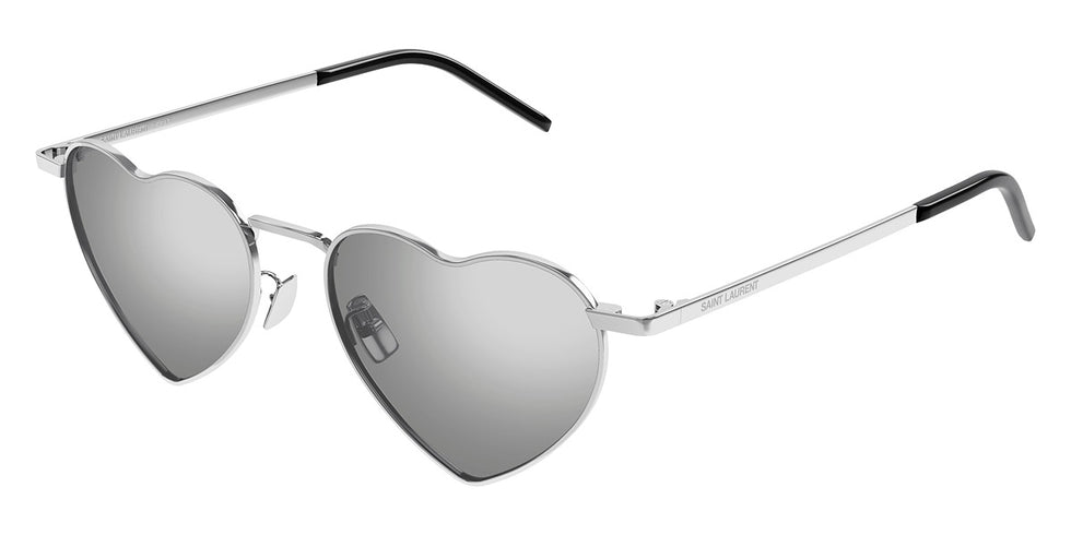 Saint Laurent® 301 LOULOU SL 301 LOULOU 014 52 - Silver / Silver Flash Sunglasses