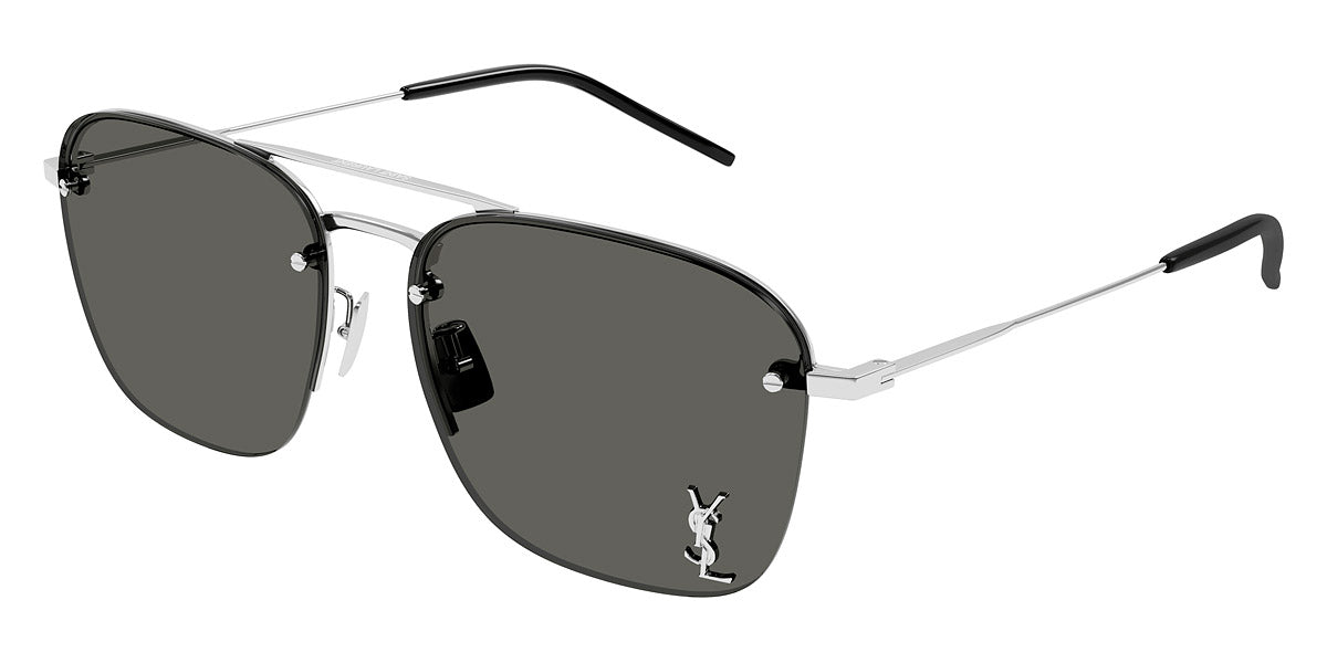 Saint Laurent® 309 M SL 309 M 002 57 - Silver / Gray Sunglasses