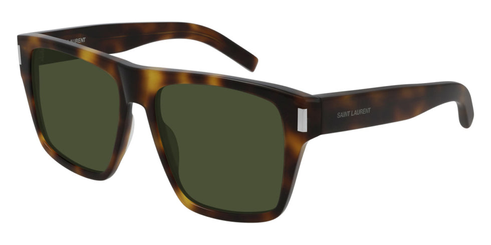 Saint Laurent® 424 SL 424 003 56 - Havana / Green Sunglasses