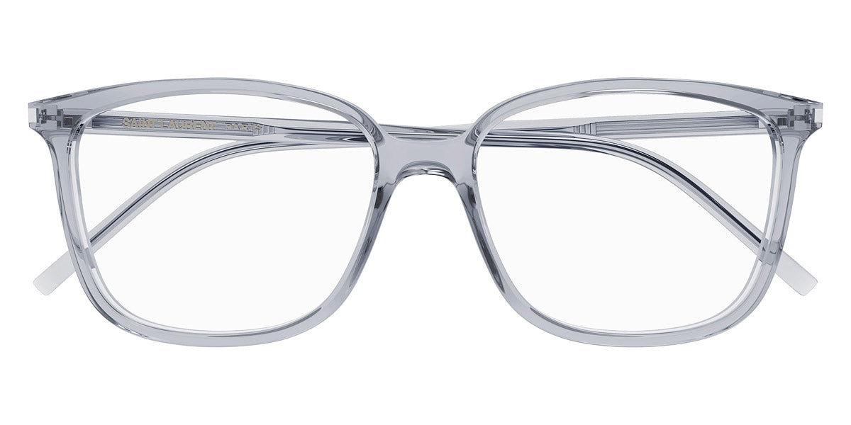 Saint Laurent® 453/F SL 453/F 002 55 - Gray / Transparent AR Eyeglasses