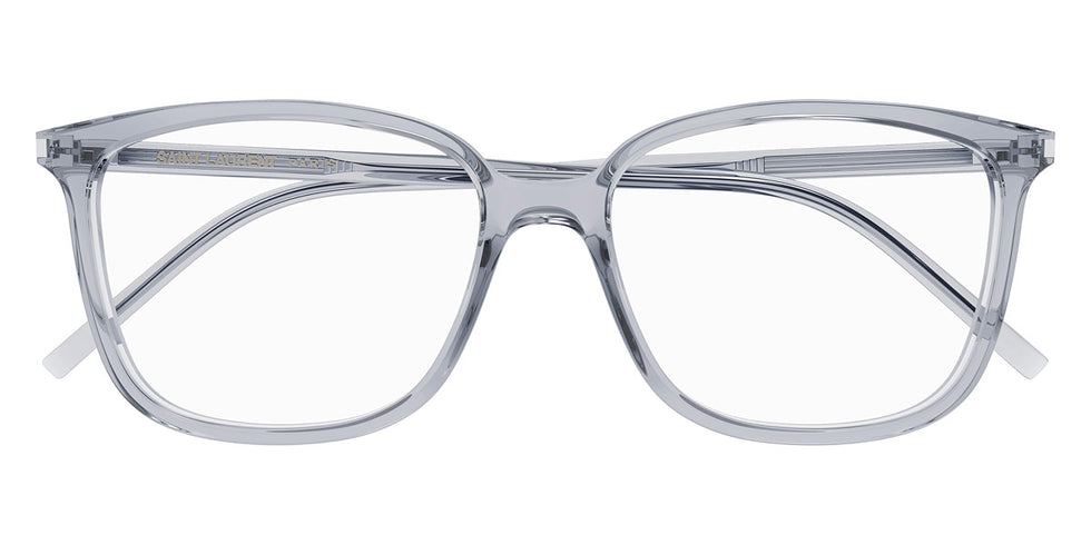 Saint Laurent® 453/F SL 453/F 002 55 - Gray / Transparent AR Eyeglasses