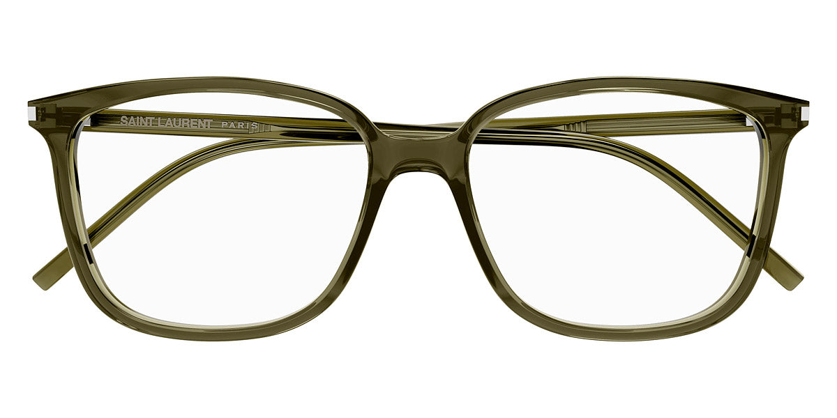 Saint Laurent® 453/F SL 453/F 003 55 - Green / Transparent AR Eyeglasses