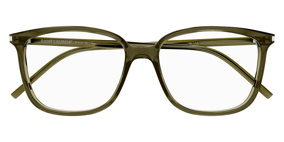 Saint Laurent® 453/F SL 453/F 003 55 - Green / Transparent AR Eyeglasses