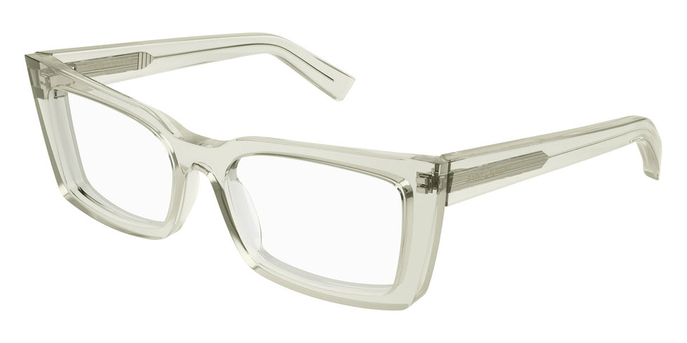 Saint Laurent® 554 SL 554 003 54 - Green / Transparent AR Eyeglasses