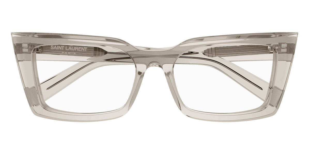Saint Laurent® 554 SL 554 004 54 - Beige / Transparent AR Eyeglasses