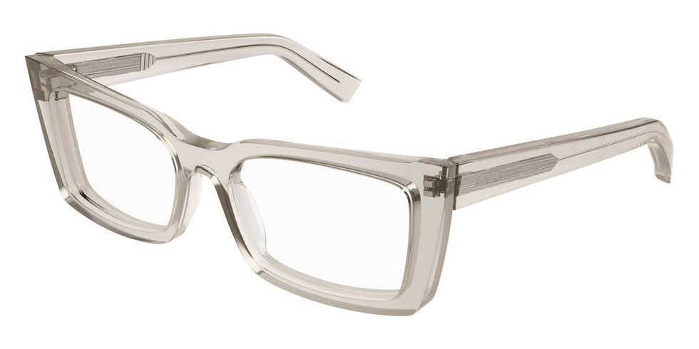 Saint Laurent® 554 SL 554 004 54 - Beige / Transparent AR Eyeglasses