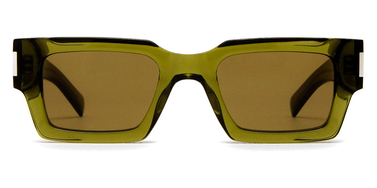 Saint Laurent® 572 SL 572 005 50 - Green / Brown Sunglasses