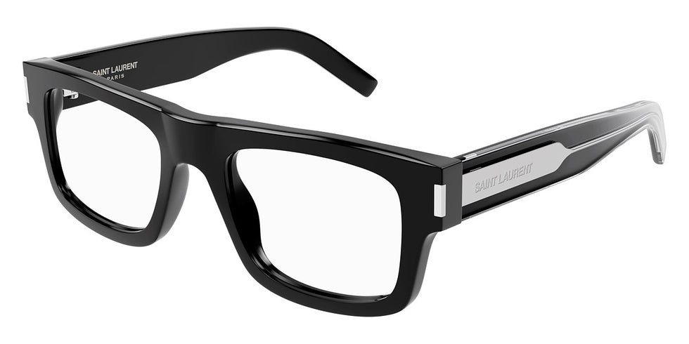 Saint Laurent® 574 SL 574 001 52 - Black/Crystal Eyeglasses