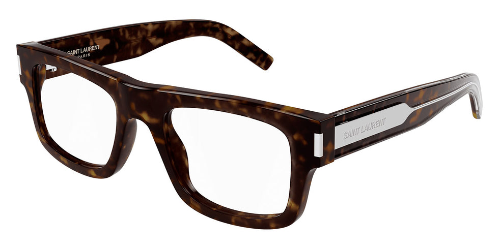Saint Laurent® 574 SL 574 002 52 - Havana/Crystal Eyeglasses