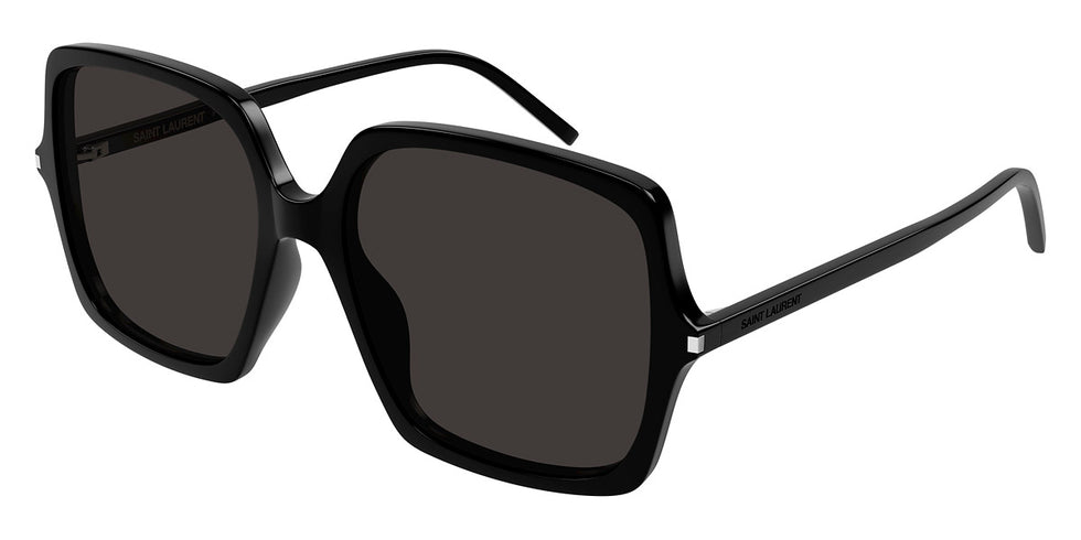 Saint Laurent® 591 SL 591 001 57 - Black / Black Sunglasses