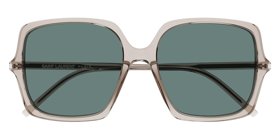 Saint Laurent® 591 SL 591 003 57 - Beige / Green Sunglasses