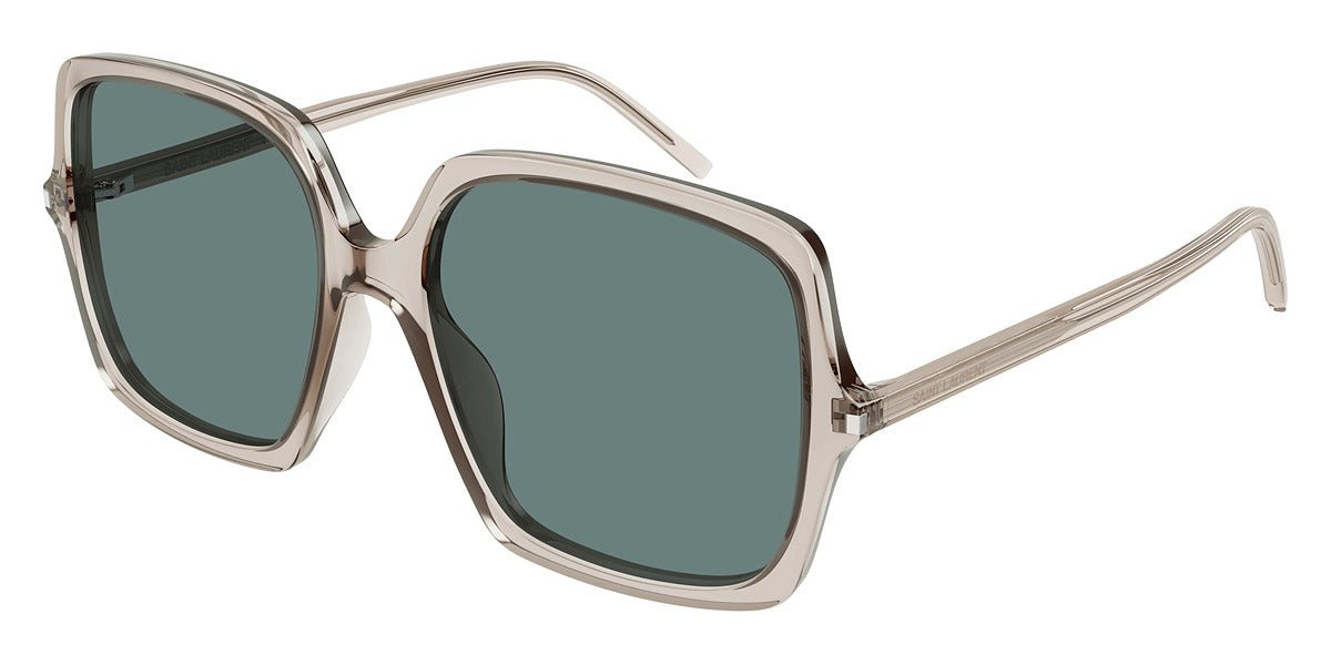 Saint Laurent® 591 SL 591 003 57 - Beige / Green Sunglasses